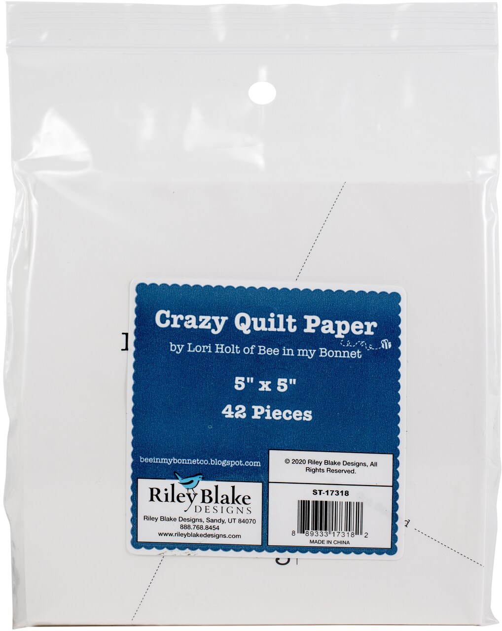 Riley Blake Crazy Quilt Paper 42/Pkg-5&#x22;X5&#x22; Stacker